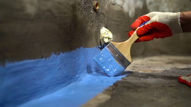 Crawl space vapor barrier installation in La Plata, MD